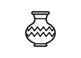 Vase Symbol Design Vektor isoliert