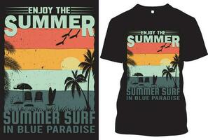 Sommer-T-Shirt-Design vektor