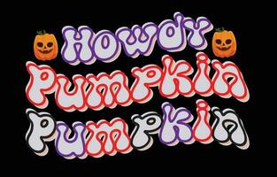 Halloween retro Art Typografie Design zum T-Shirt, Karten, Rahmen Kunstwerk, Taschen, Tassen, Aufkleber usw vektor