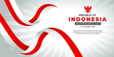 indonesien oberoende dag, indonesien frihet bakgrunder, indonesien flagga röd vit vektor