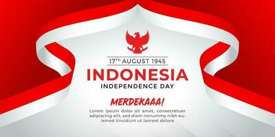 indonesien oberoende dag, indonesien frihet bakgrunder, indonesien flagga röd vit vektor