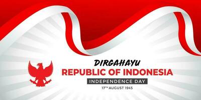 Indonesien Unabhängigkeit Tag, Indonesien Freiheit Hintergründe, Indonesien Flagge rot Weiß vektor