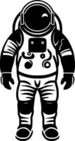 Astronaut - - minimalistisch und eben Logo - - Vektor Illustration