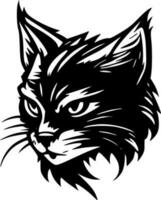 wilde Katze - - hoch Qualität Vektor Logo - - Vektor Illustration Ideal zum T-Shirt Grafik