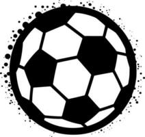 Fußball - - minimalistisch und eben Logo - - Vektor Illustration