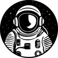 Astronaut, minimalistisch und einfach Silhouette - - Vektor Illustration