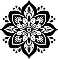 mandala, minimalistisch und einfach Silhouette - - Vektor Illustration