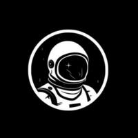 Astronaut - - minimalistisch und eben Logo - - Vektor Illustration