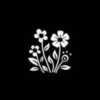 Blumen - - minimalistisch und eben Logo - - Vektor Illustration