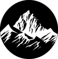 berg räckvidd - minimalistisk och platt logotyp - vektor illustration