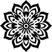 mandala - minimalistisk och platt logotyp - vektor illustration