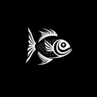 Fisch - - minimalistisch und eben Logo - - Vektor Illustration