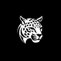 Leopard - - minimalistisch und eben Logo - - Vektor Illustration