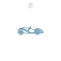 klassisk bil ikon symbol vektor illustration isolerat på vit bakgrund