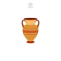 Antiquität Vase Symbol Symbol Vektor Illustration isoliert auf Weiß Hintergrund