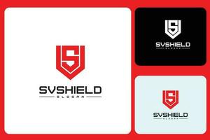 Schild s Brief Logo Design Vorlage vektor