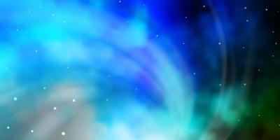Hellblau-grünes Vektorlayout mit hellen Sternen dekorative Illustration mit Sternen auf abstrakter Vorlage bestes Design für Ihr Werbeplakat vektor