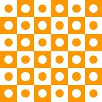 Orange Kreis Muster. Kreis Vektor nahtlos Muster. dekorativ Element, Verpackung Papier, Mauer Fliesen, Fußboden Fliesen, Badezimmer Fliesen.