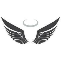 ängel vingar logotyp vektor
