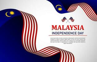 Vektor von Malaysia Unabhängigkeit Tag Hintergrund