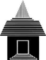 Haus-Glyphe-Symbol vektor