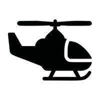 minimalistisk helikopter ikon piktogram stil vektor bild