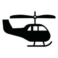 minimalistisk helikopter ikon piktogram stil vektor bild