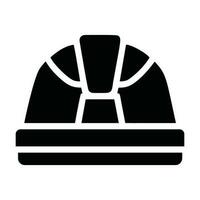 sicher Helm Symbol Silhouette Logo vektor