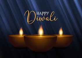 Dekorativer Diwali-Hintergrund vektor