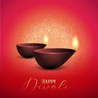 Dekorativer Diwali-Hintergrund vektor