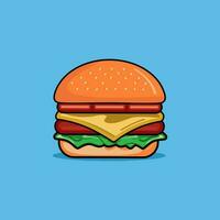 Burger Logo Symbol Design Vektor Vorlage, schnell Essen eben Logo modern minimal Design Illustration