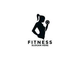 Fitness und Fitnessstudio Logo Design Vektor