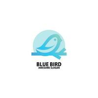 Linie Vogel Logo Design Gradient Farbe vektor