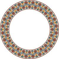 vektor färgad runda prydnad ringa av gammal grekland. klassisk mönster ram gräns roman välde