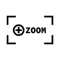 Zoomen Symbol. Fokus Symbol. Vektor. vektor