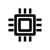 Zentralprozessor Symbol. Halbleiter Industrie. Chip. Vektor. vektor