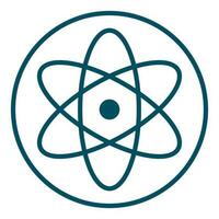 einfach runden Atom Symbol. Vektor. vektor