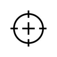 pistol syfte ikon. mål eller syfte. vektor. vektor