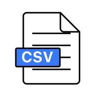 csv fil. separerade med komma värden fil. vektor. vektor