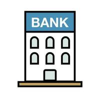 modern Bank Gebäude Symbol. finanziell Symbol. Vektor. vektor