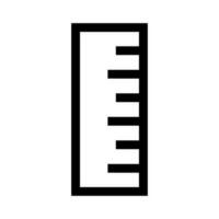 kompakt Lineal Symbol. Schreibwaren. Vektor. vektor