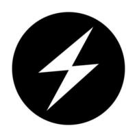 Elektrizität Silhouette Symbol. elektrisch Energie und Leistung. Vektor. vektor