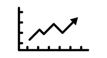 växande Diagram ikon. statistik. vektor. vektor