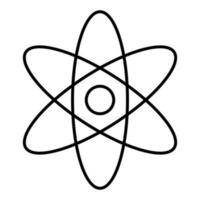 einfach Atom. Wissenschaft Experiment. Vektor. vektor