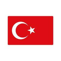 Türkisch Flagge Symbol. Truthahn. Vektor. vektor