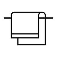Trocknen Handtuch Symbol. Wäsche Handtuch. Vektor. vektor