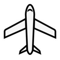 flygplan ikon. resa. flyg. vektor. vektor