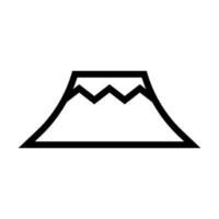 einfach Berg Symbol. Natur. Vektor. vektor