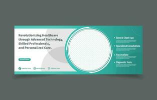 Gesundheitswesen medizinisch Banner Startseite Sozial Medien Design vektor