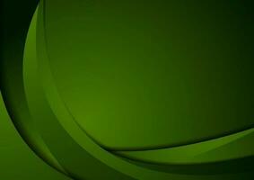 grön företags- elegant vågor abstrakt bakgrund vektor